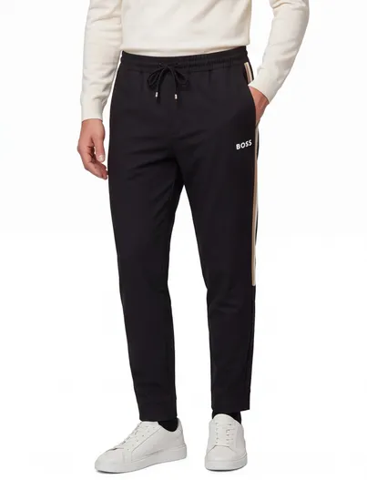 Hugo Boss Joggingbroek BOSS Green zwart stretch