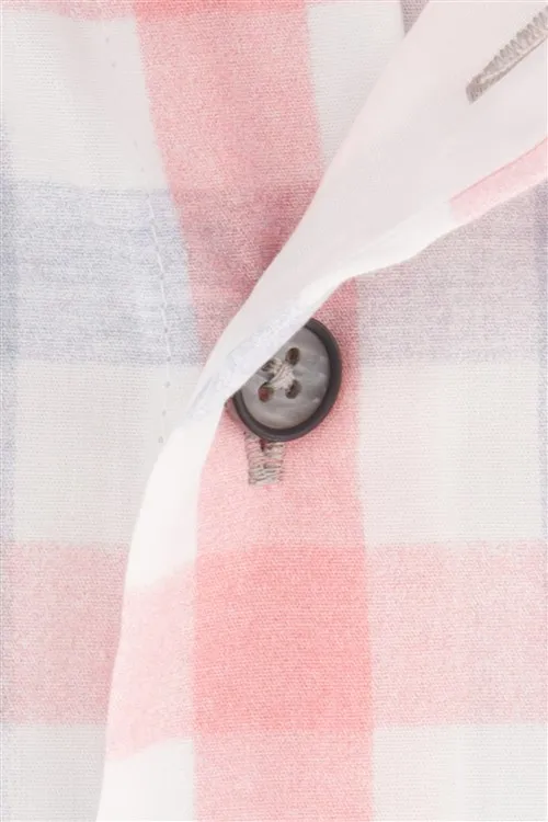 Portofino overhemd ruit roze