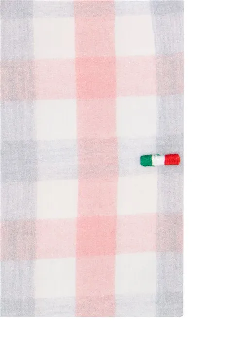 Portofino overhemd tailored fit ruit roze