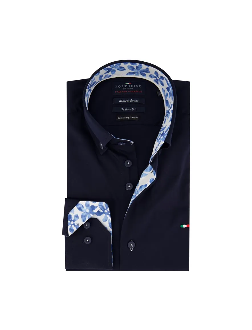 Portofino overhemd donkerblauw