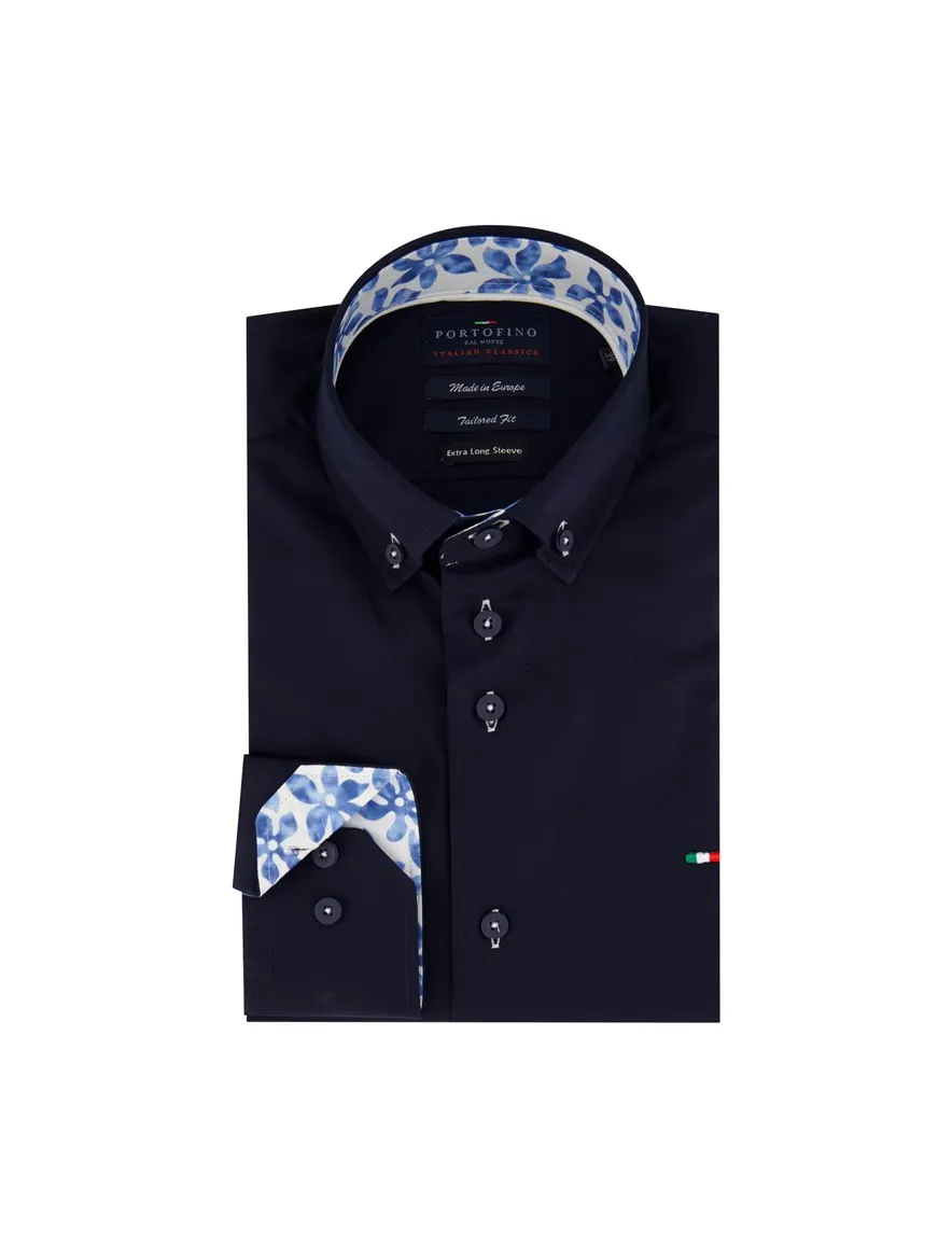 Portofino overhemd donkerblauw