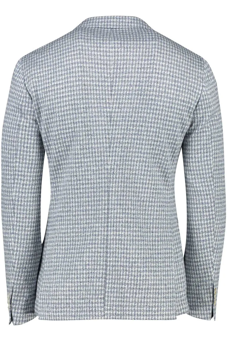 Hugo Boss tussenjas lichtblauw normale fit ruit