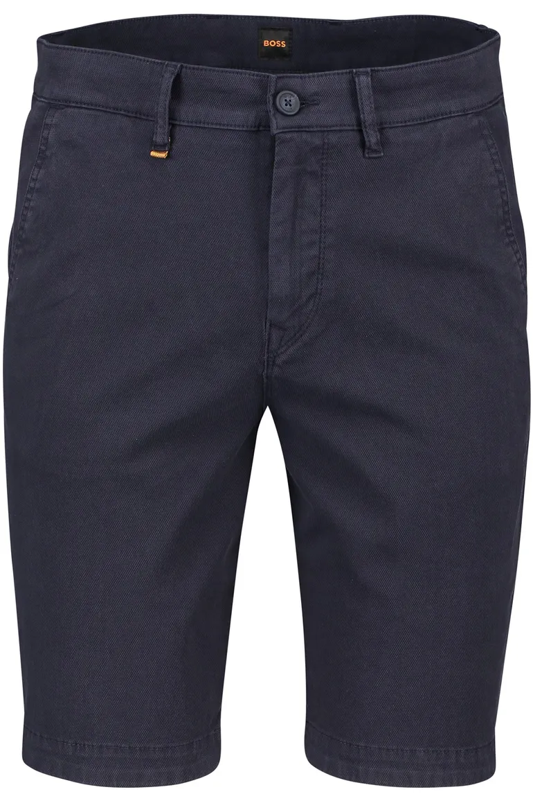 korte broek Hugo Boss donkerblauw effen