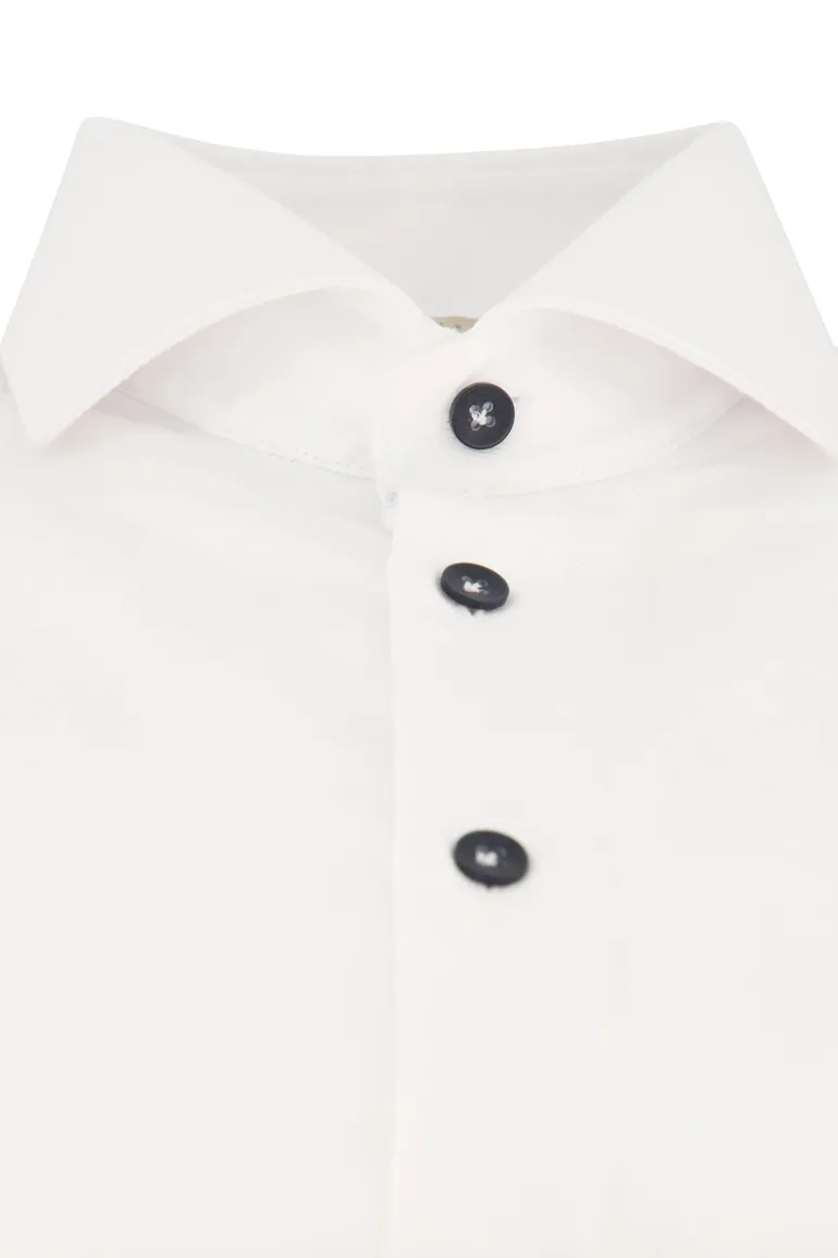 John Miller business overhemd Tailored fit wit katoen