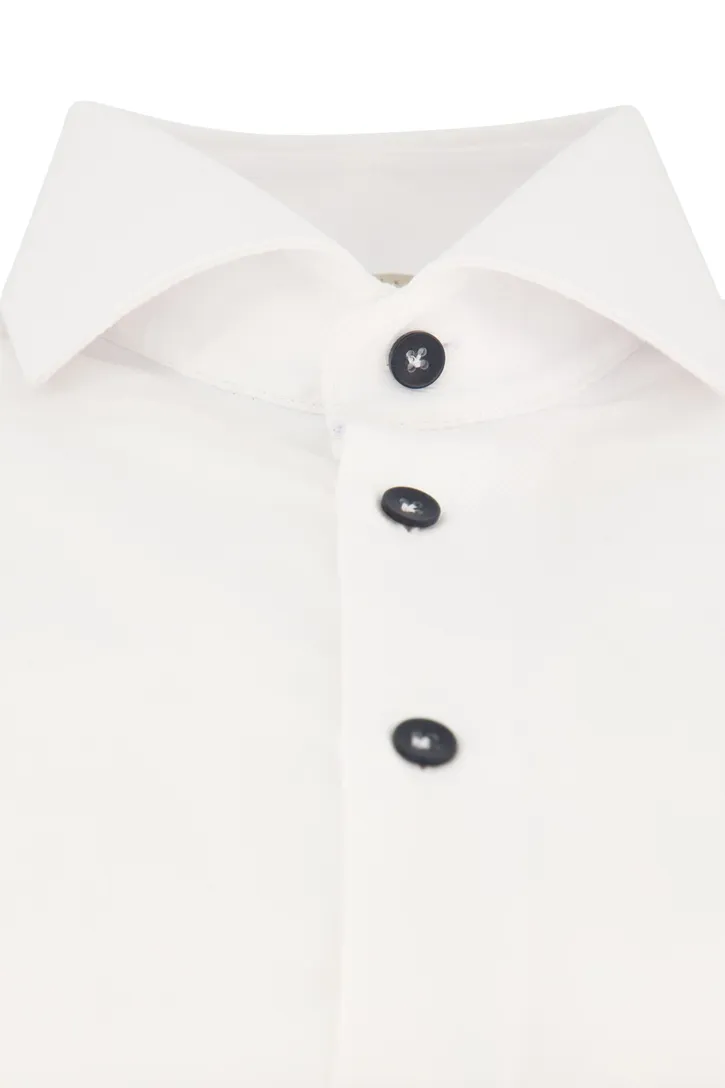 John Miller business overhemd wit tailored fit katoen