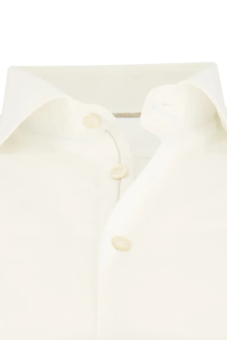 John Miller business overhemd Tailored Fit New normale fit wit effen