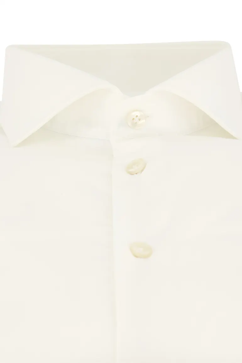 John Miller business overhemd Tailored Fit New normale fit wit effen
