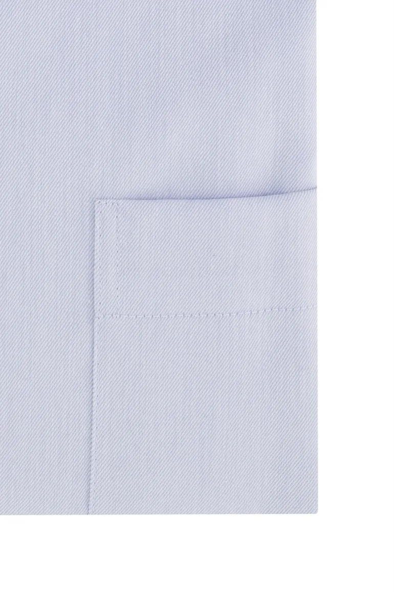 Eterna overhemd mouwlengte 7 Comfort Fit wijde fit lichtblauw effen katoen