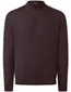 half-zip trui bordeaux Maerz big & tall met knopen