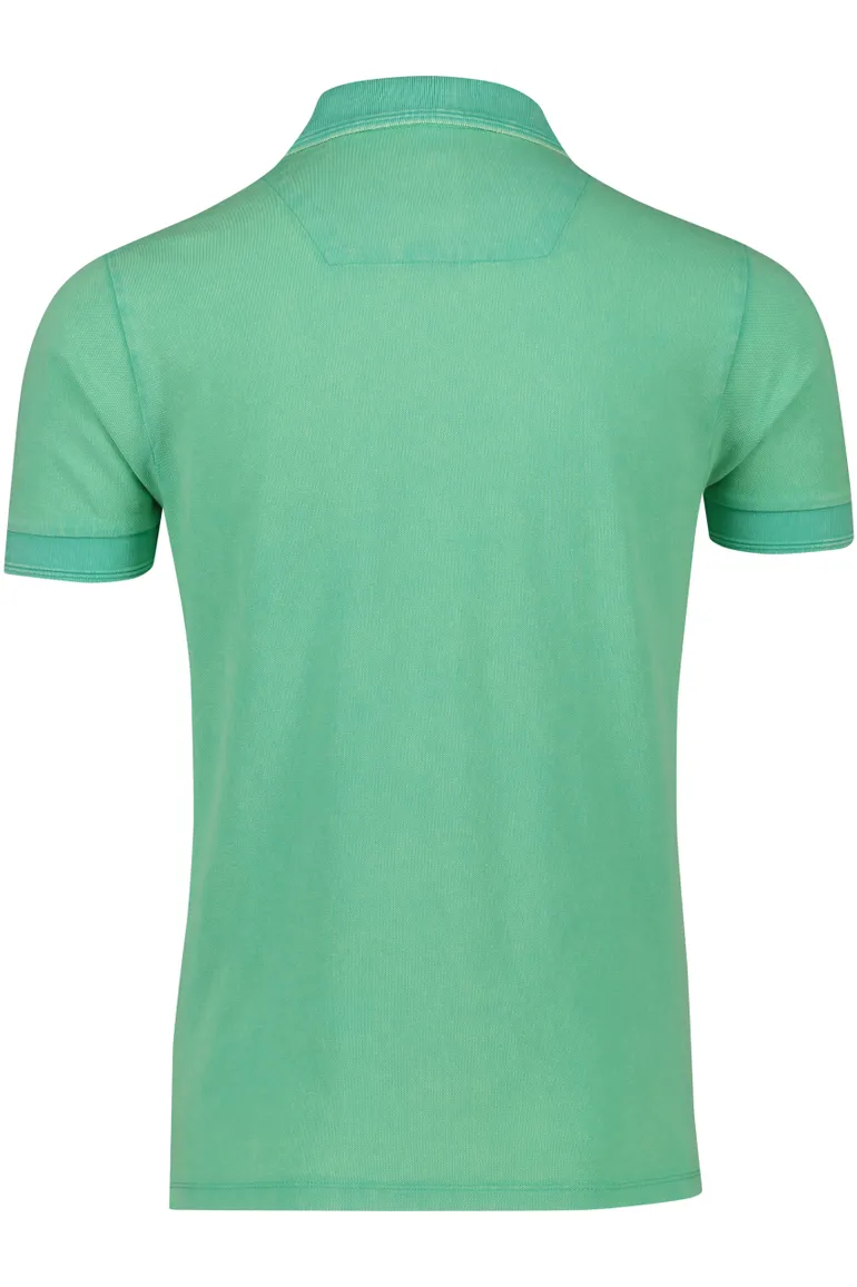 Replay polo lichtgroen effen