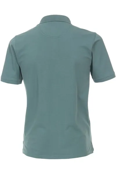 Casa Moda polo groen effen 100% katoen normale fit