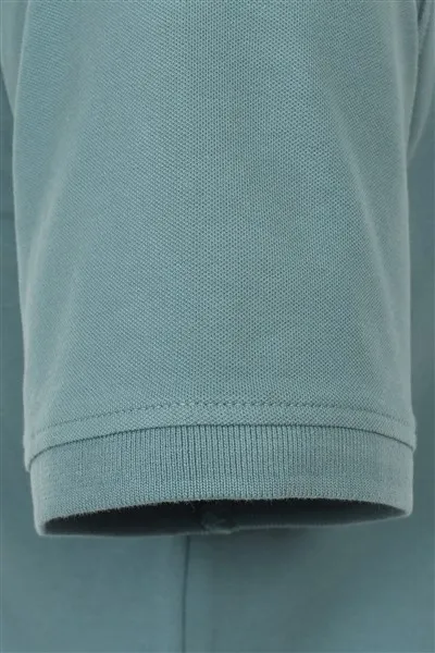Casa Moda polo groen effen 100% katoen normale fit