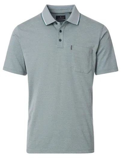 Casa Moda Casa Moda poloshirt korte mouw lichtblauw katoen