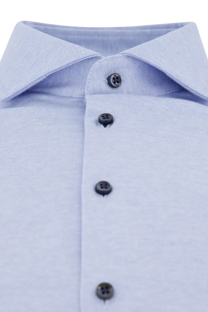 Desoto business overhemd lichtblauw effen katoen slim fit