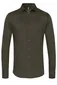 business overhemd Desoto groen effen katoen slim fit