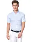 business overhemd Desoto lichtblauw effen katoen slim fit