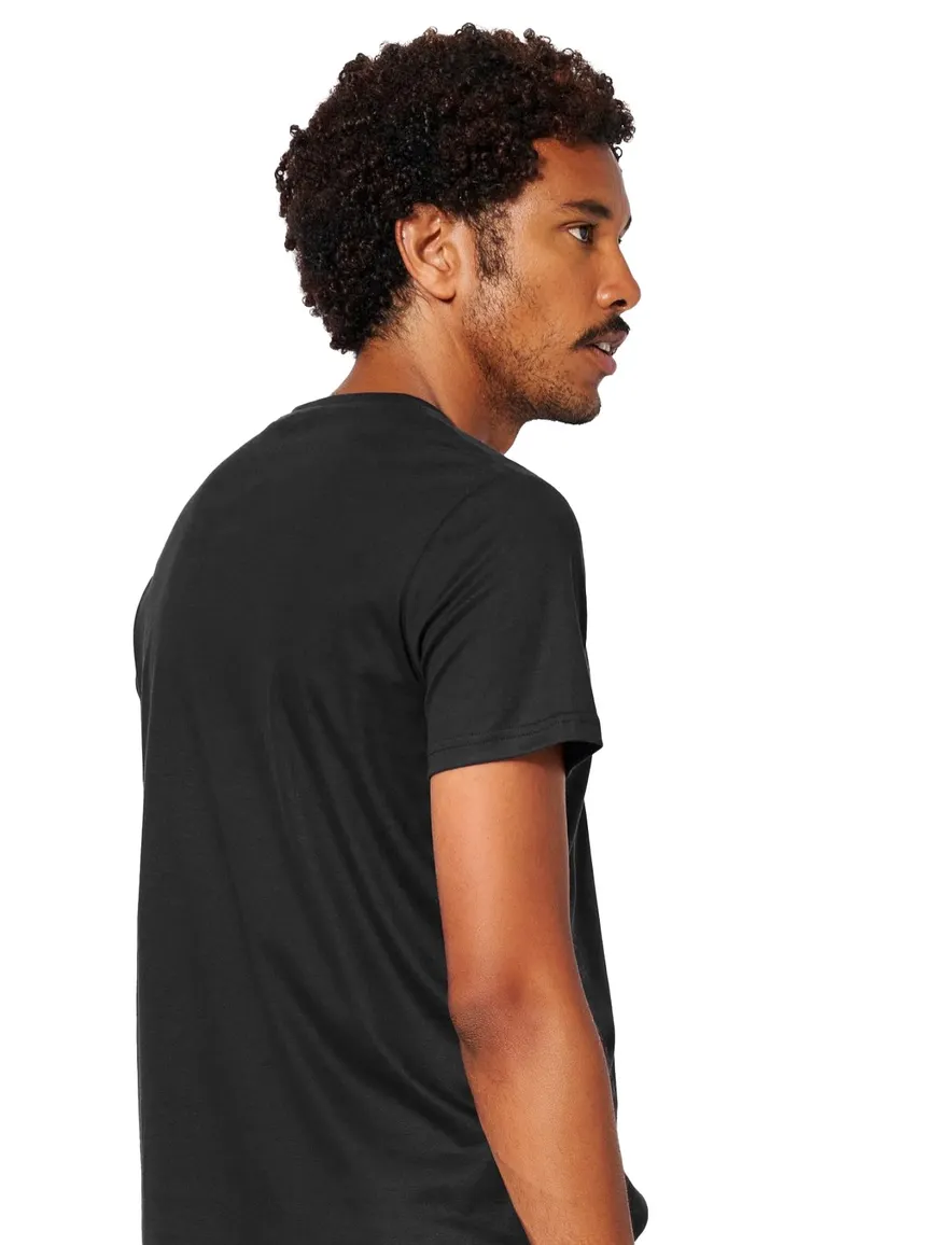 t-shirt Desoto effen katoen zwart