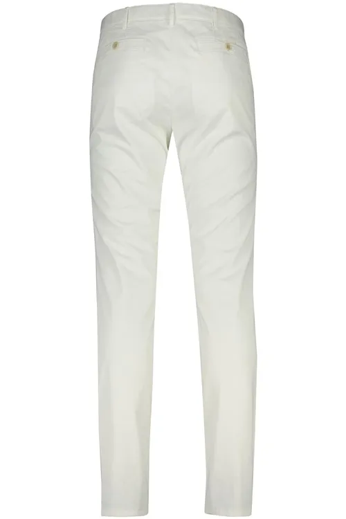 Meyer New York wit effen katoenen broek