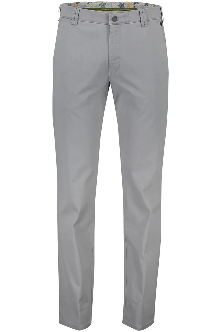 Meyer katoenen broek New York grijs effen New York