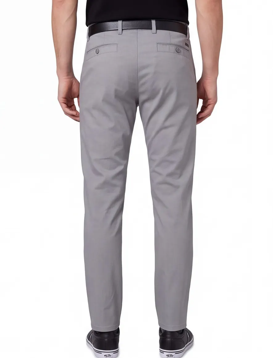 Meyer katoenen broek New York grijs effen New York