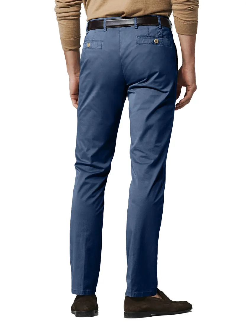 katoenen broek Meyer New York blauw