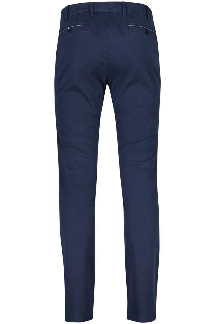 katoenen broek Meyer New York donkerblauw
