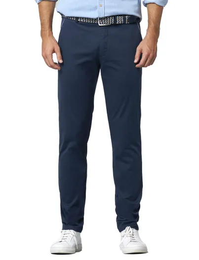 Meyer Meyer New York katoenen broek donkerblauw