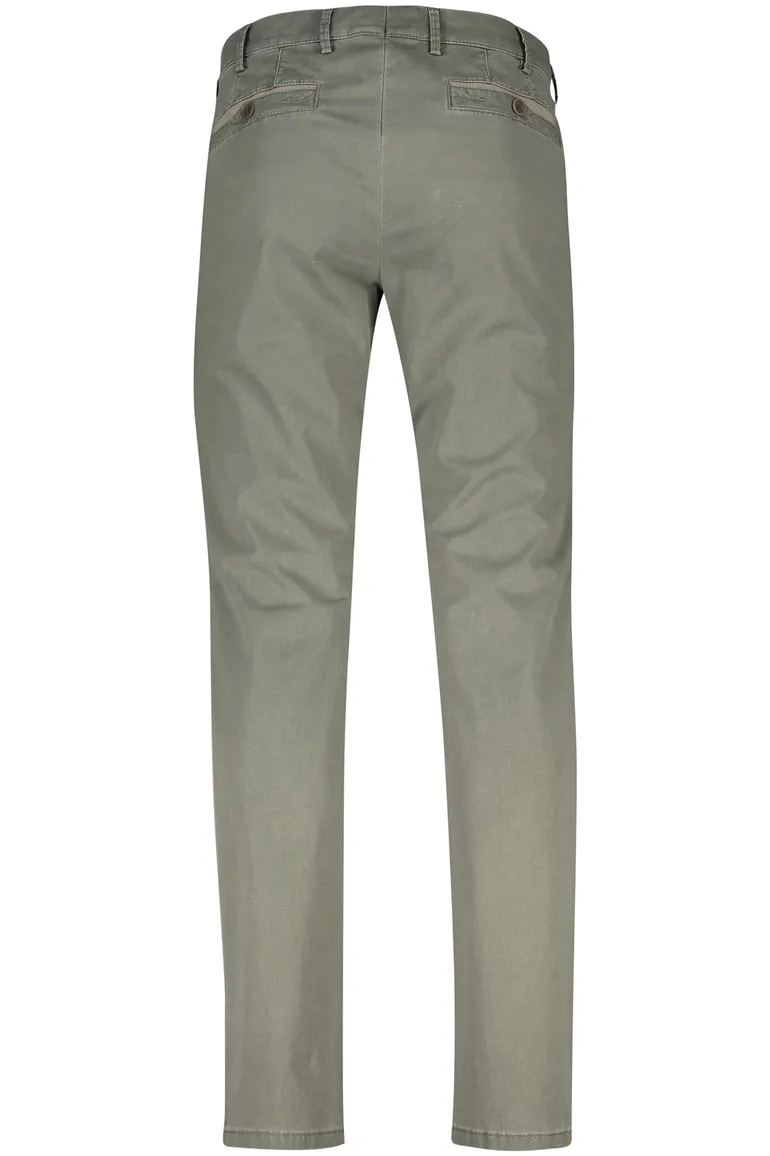 Meyer Pantalon katoen groen chino
