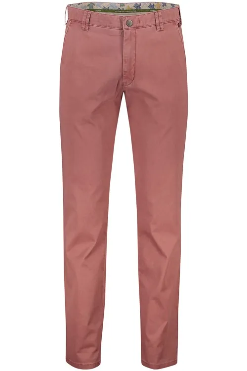 5-pocket Meyer broek New York rood effen katoen
