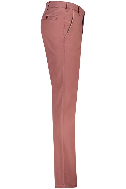 5-pocket Meyer broek New York rood effen katoen