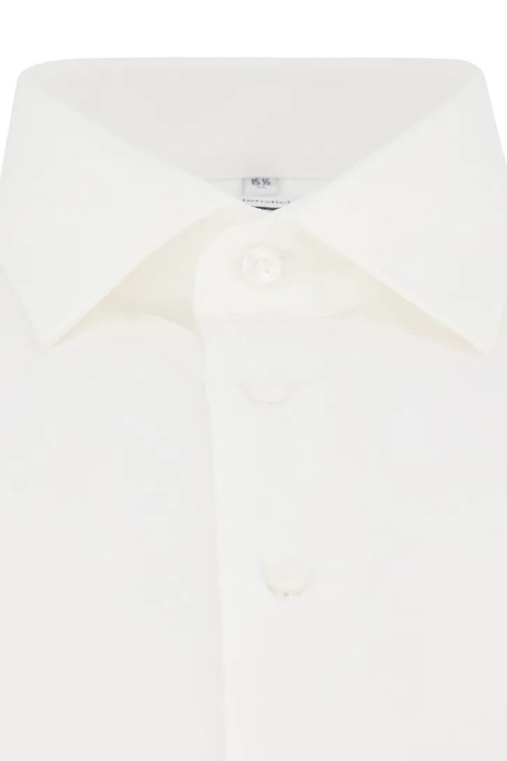 Seidensticker zakelijk overhemd Slim Fit wit effen katoen