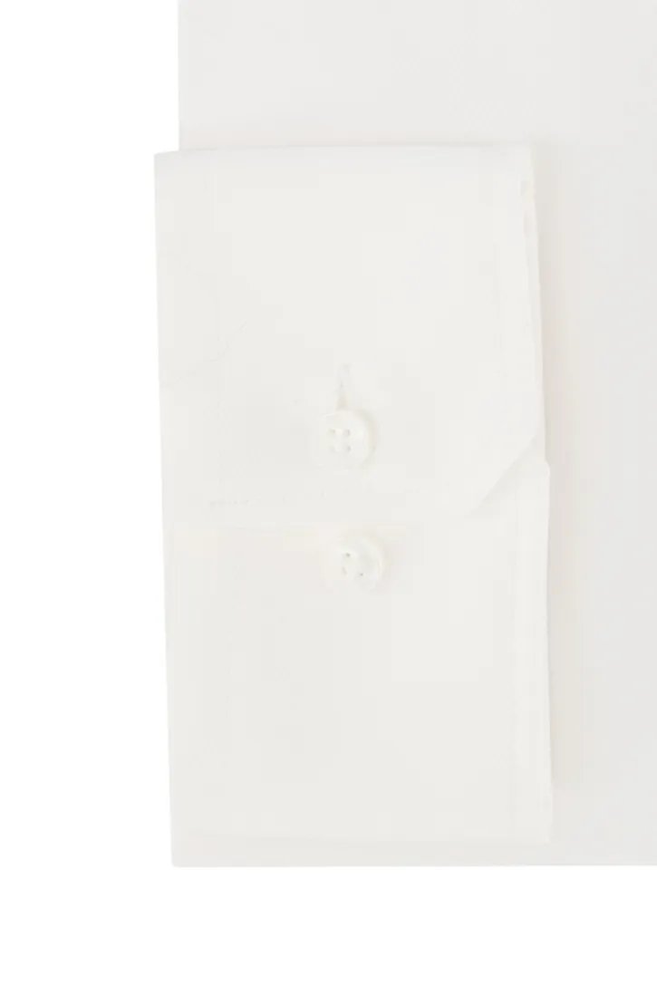 Seidensticker zakelijk overhemd Slim Fit wit effen katoen