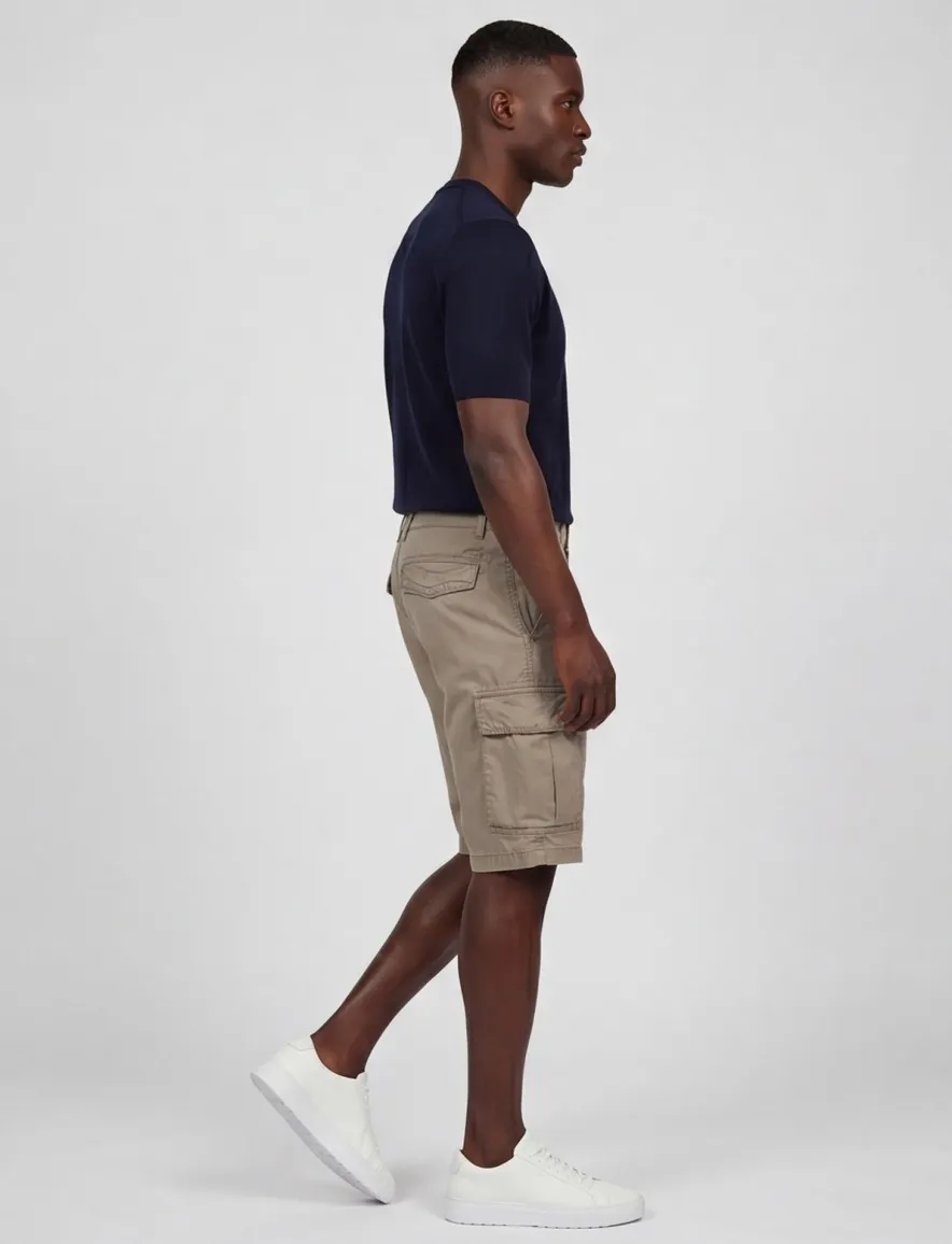 korte broek Camel Active bruin effen katoen