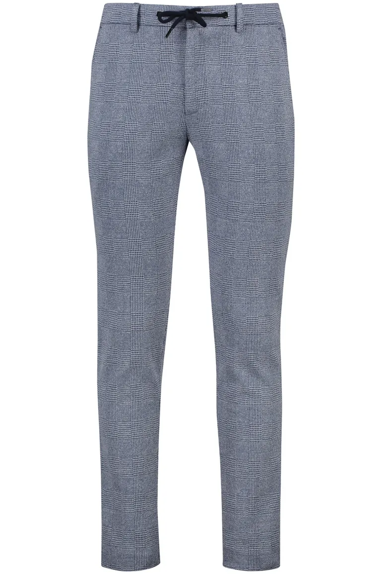 Born With Appetite broek geruit blauw