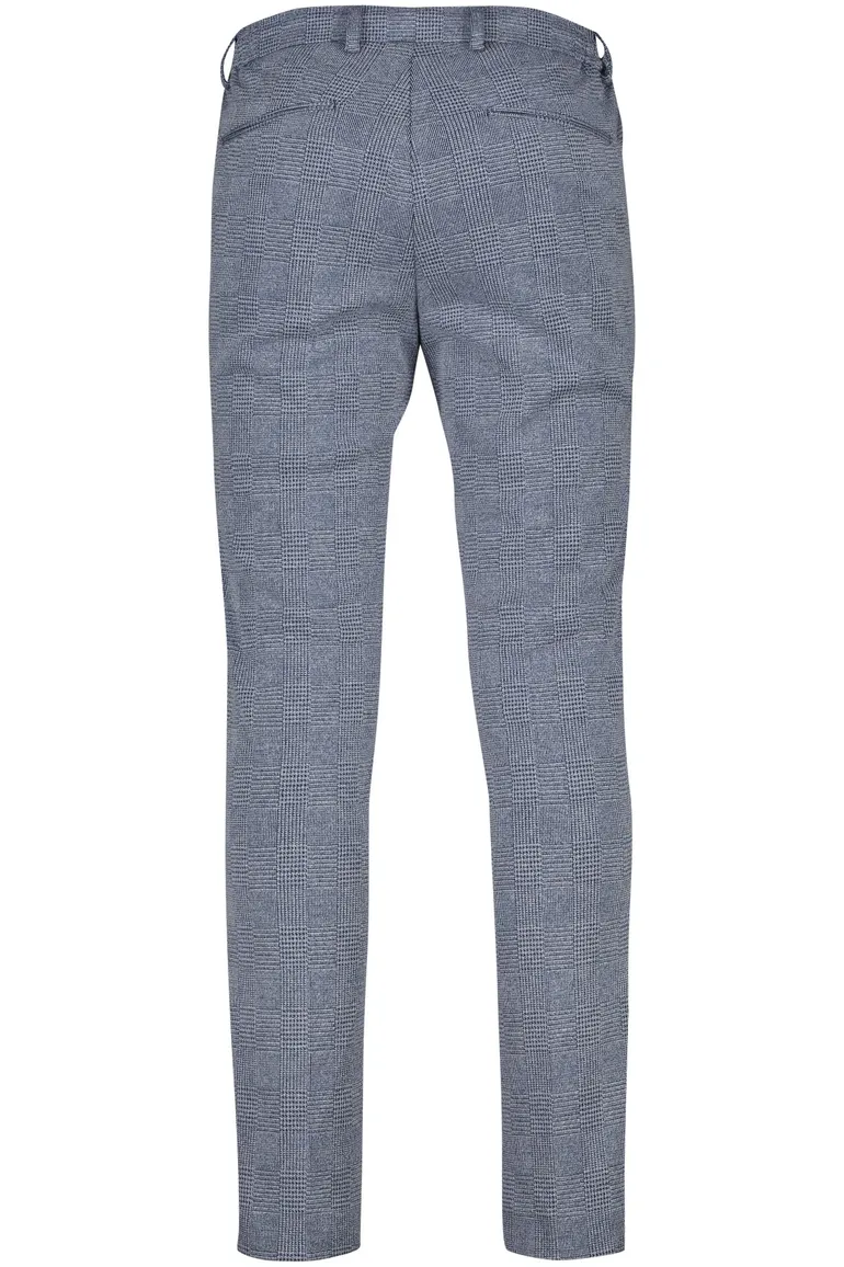 Born With Appetite broek geruit blauw
