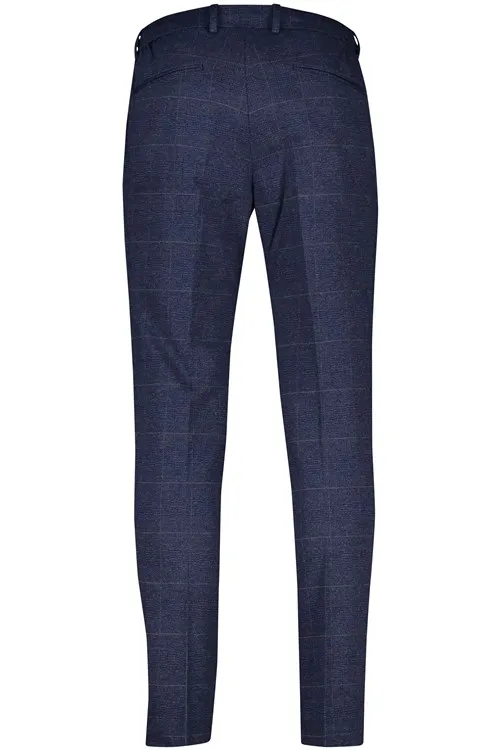 Born With Appetite chino navy geruit