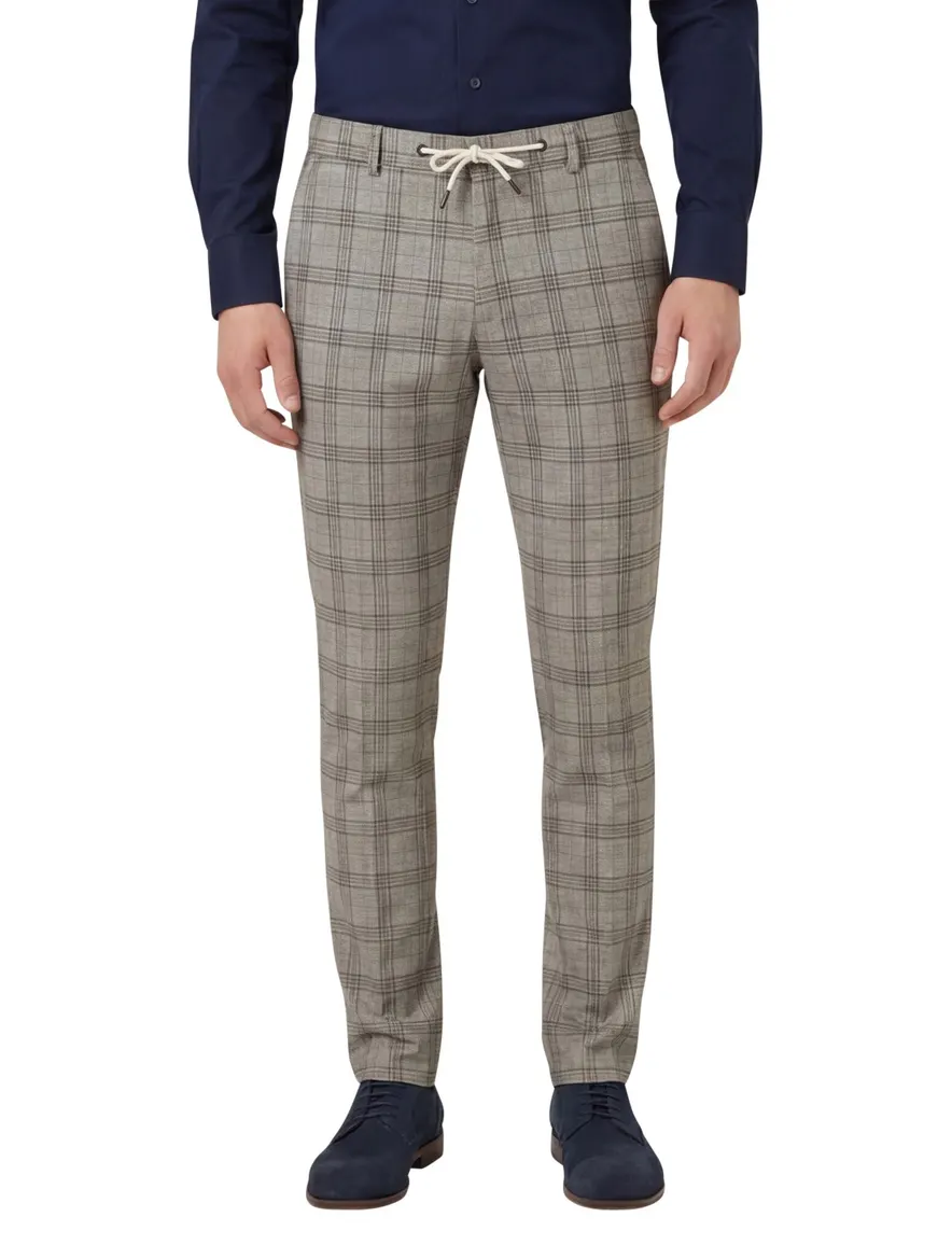 Born With Appetite geruit chino bruin