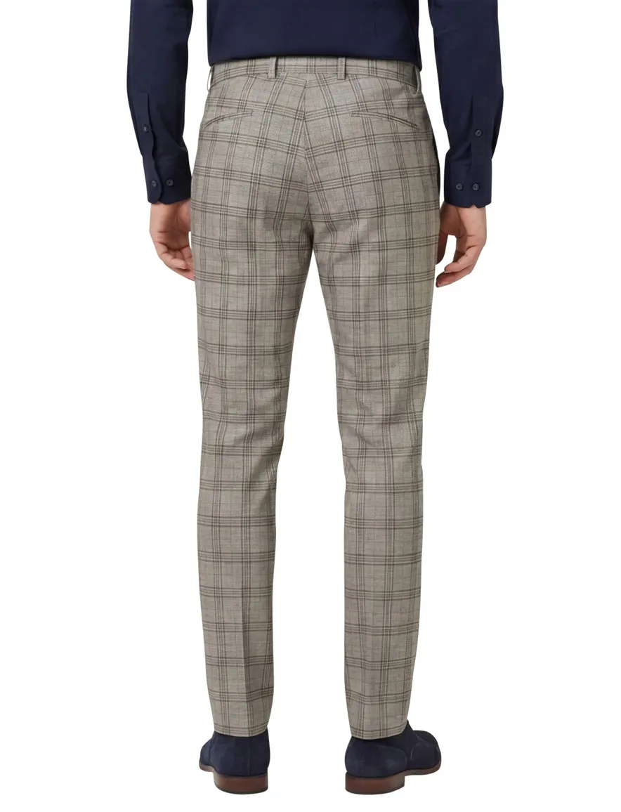 Born With Appetite geruit chino bruin