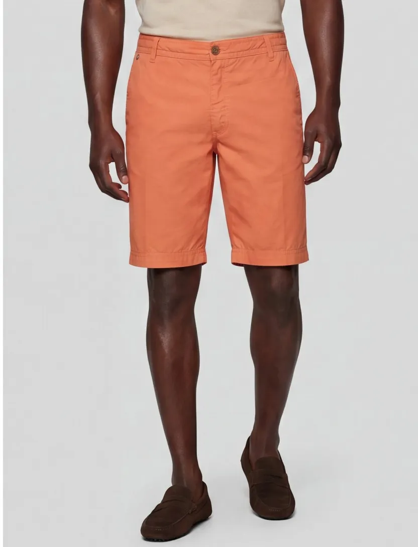 bermuda Gardeur katoen oranje Jean
