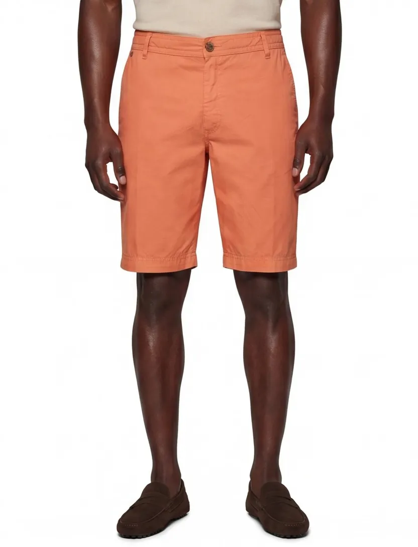 bermuda Gardeur katoen oranje Jean
