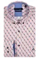 Giordano casual overhemd rood geprint katoen normale fit
