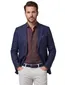 Wellington of Bilmore colbert navy effen linnen normale fit