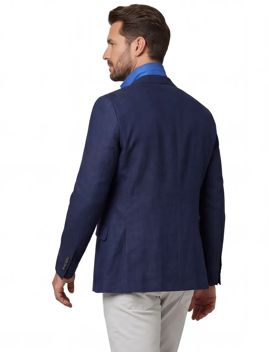 Wellington of Bilmore colbert donkerblauw normale fit