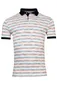 Baileys polo normale fit oranje gestreept katoen