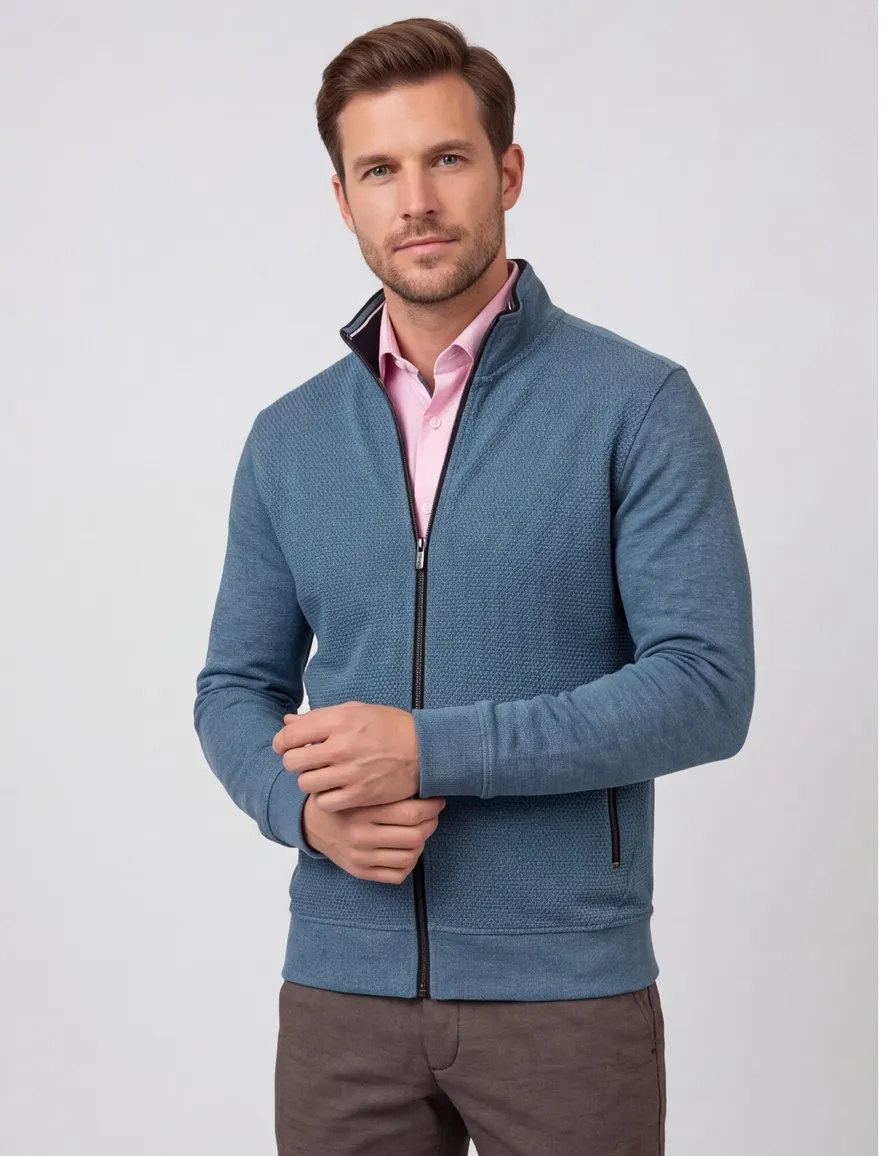 Vest Baileys blauw effen