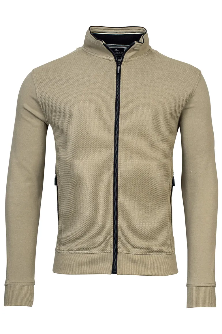 Baileys vest khaki rits effen
