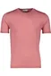 Thomas Maine T-shirt lichtroze effen merinowol ronde hals