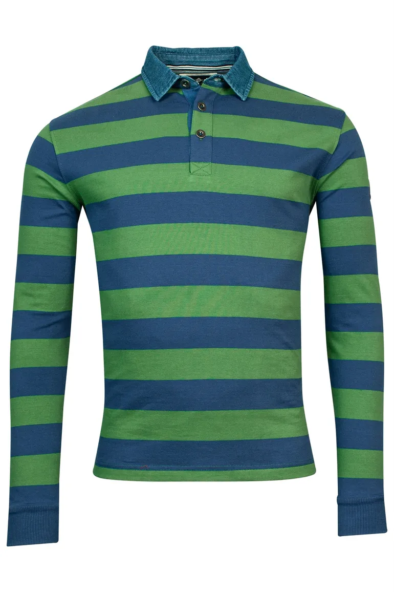 Baileys rugby blauw groen streep