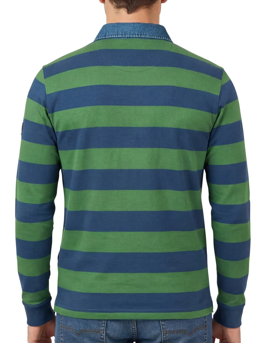 Baileys rugby blauw groen streep