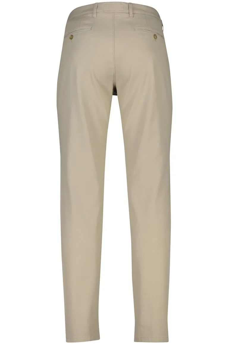 Gardeur broek chino beige zonder omslag